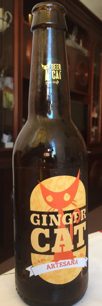 cerveza artesana ginger cat