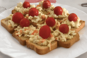 tostadas con surimi